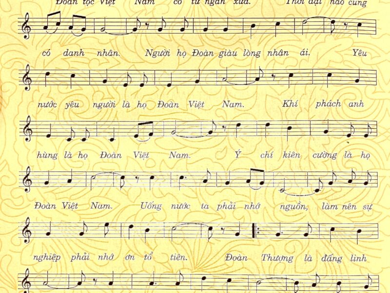 Bài hát vinh danh dòng họ “Đoàn Tộc Việt Nam”